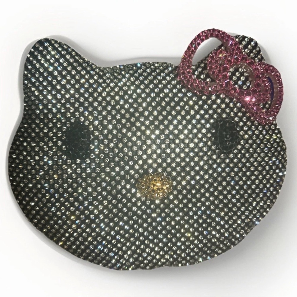 Women's 3D Cat Water Diamond Clutch Luxury Party Diamond Bag Crystal